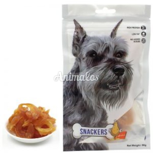 חטיף לכלבים סנקרס טבעות עוף 80 גרם